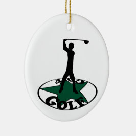 Golf - ein wunderbares Spiel Keramik Ornament