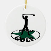 Golf - ein wunderbares Spiel Keramik Ornament (Vorne)