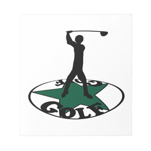 Golf - ein wunderbares Spiel Notizblock (Vorderseite)