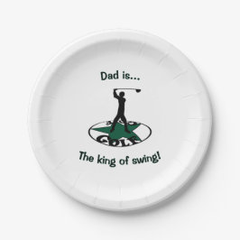 Golf - ein wunderbares Spiel Pappteller