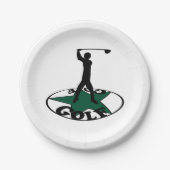 Golf - ein wunderbares Spiel Pappteller (Vorderseite)