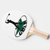 Golf - ein wunderbares Spiel Tischtennis Schläger (Seitenansicht)