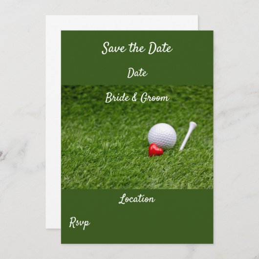 Golf Einladung (Vorne/Hinten)