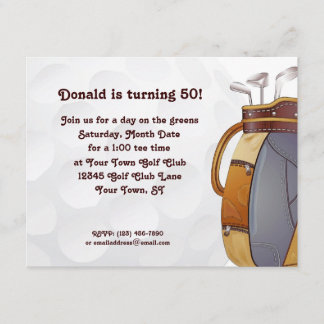 Golf Einladung