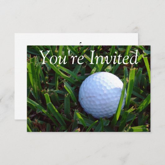 Golf-Einladung Einladung (Vorne/Hinten)