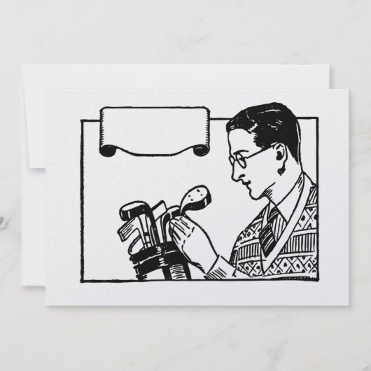 Golf-Einladung Einladung (Vorderseite)