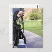 Golf-Einladung Postkarte (Vorne/Hinten)