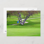 Golf-Einladung Postkarte (Vorne/Hinten)