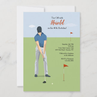 Golf-Einladungen Einladung