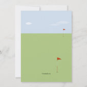 Golf-Einladungen Einladung (Rückseite)