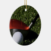Golf-Eisen und Ball-Verzierung Keramik Ornament (Rechts)