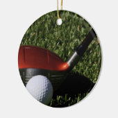 Golf-Eisen und Ball-Verzierung Keramik Ornament (Links)