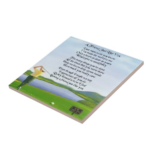 Golf-Entwurf: Freund-Gedicht-Fliese Fliese (Seite)