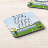 Golf-Entwurf: Freund-Gedicht-Untersetzer Getränkeuntersetzer (Linke Seite)