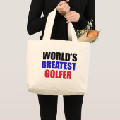 Golf Entwürfe Jumbo Stoffbeutel (Vorderseite (Produkt))