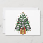Golf Equipment Christmas Tree Christmas Golf Feiertagskarte (Vorderseite)