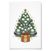 Golf Equipment Christmas Tree Christmas Golf Fotodruck (Vorne)