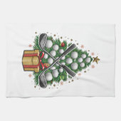 Golf Equipment Christmas Tree Christmas Golf Geschirrtuch (Horizontal)