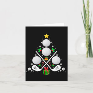Golf Equipment Christmas Tree Christmas Golf Karte