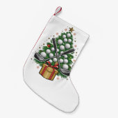 Golf Equipment Christmas Tree Christmas Golf Kleiner Weihnachtsstrumpf (Vorderansicht (hängend))