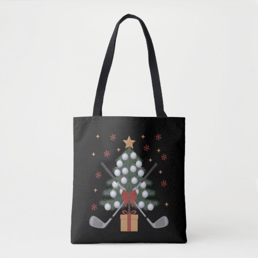 Golf Equipment Christmas Tree Christmas Golf Tasche (Vorderseite)
