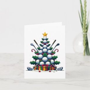 Golf Equipment Christmas Tree Weihnachtsbaum Golfe Karte