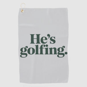Golf Er ist Golf spielender Ehemann Geschenke Lust Golfhandtuch