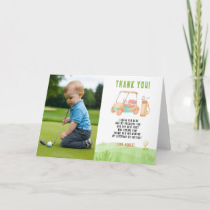 Golf Erster Geburtstag Danke