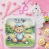 Golf Es ist ein Junge Baby Shower Papierplatten Pappteller (Party)