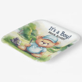 Golf Es ist ein Junge Baby Shower Papierplatten Pappteller (Gewinkelt)