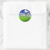 Golf Es ist eine schöne Sache Runder Aufkleber (Tasche)