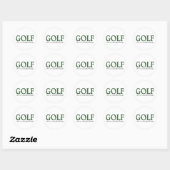 Golf Es ist eine schöne Sache Runder Aufkleber (Blatt)