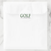 Golf Es ist eine schöne Sache Runder Aufkleber (Tasche)