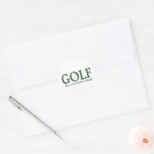 Golf Es ist eine schöne Sache Runder Aufkleber (Umschlag)