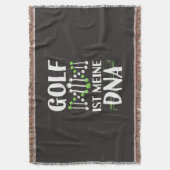 Golf Es ist meine DNA Decke (Vorderseite Vertikal)