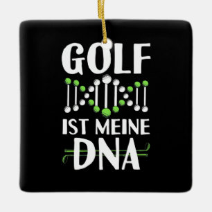 Golf Es ist meine DNA Keramikornament