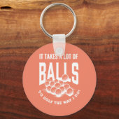 Golf Es nimmt Balls Xmas Geschenk Idee für Golfer Schlüsselanhänger (Vorderseite)