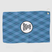 Golf, essen, schlafen, Golf Handtuch wiederholen (Horizontal)