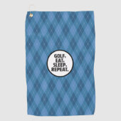 Golf, essen, schlafen, Golf Handtuch wiederholen (Vorderseite)