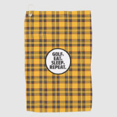 Golf, essen, schlafen, Golf Handtuch wiederholen (Vorderseite)