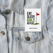 Golf Essen Schlafen Golf Wiederholen Button (Insitu)