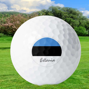 Golf Estland & Estnische Flagge / Golf Ball
