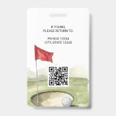 Golf Event Abzeichen Ausweis (Rückseite)