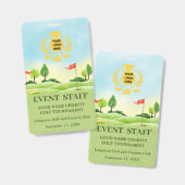 GOLF EVENT COURSE  AUSWEIS (Vorder- & Rückseite)