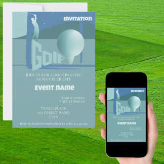 Golf-Event par-tee Golf Geburtstag Einladung