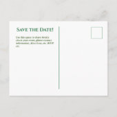 Golf-Event "Save the Date" Einladung Postkarte (Rückseite)