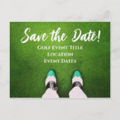 Golf-Event "Save the Date" Einladung Postkarte (Vorderseite)