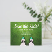 Golf-Event "Save the Date" Einladung Postkarte (Stehend Vorderseite)