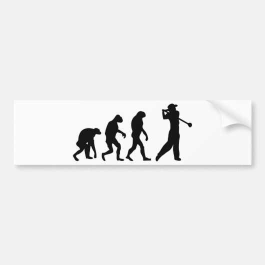 Golf-Evolution Autoaufkleber (Vorne)