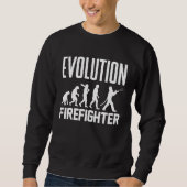 Golf Evolution From Monkey To Men Golfing Sweatshirt (Vorderseite)
